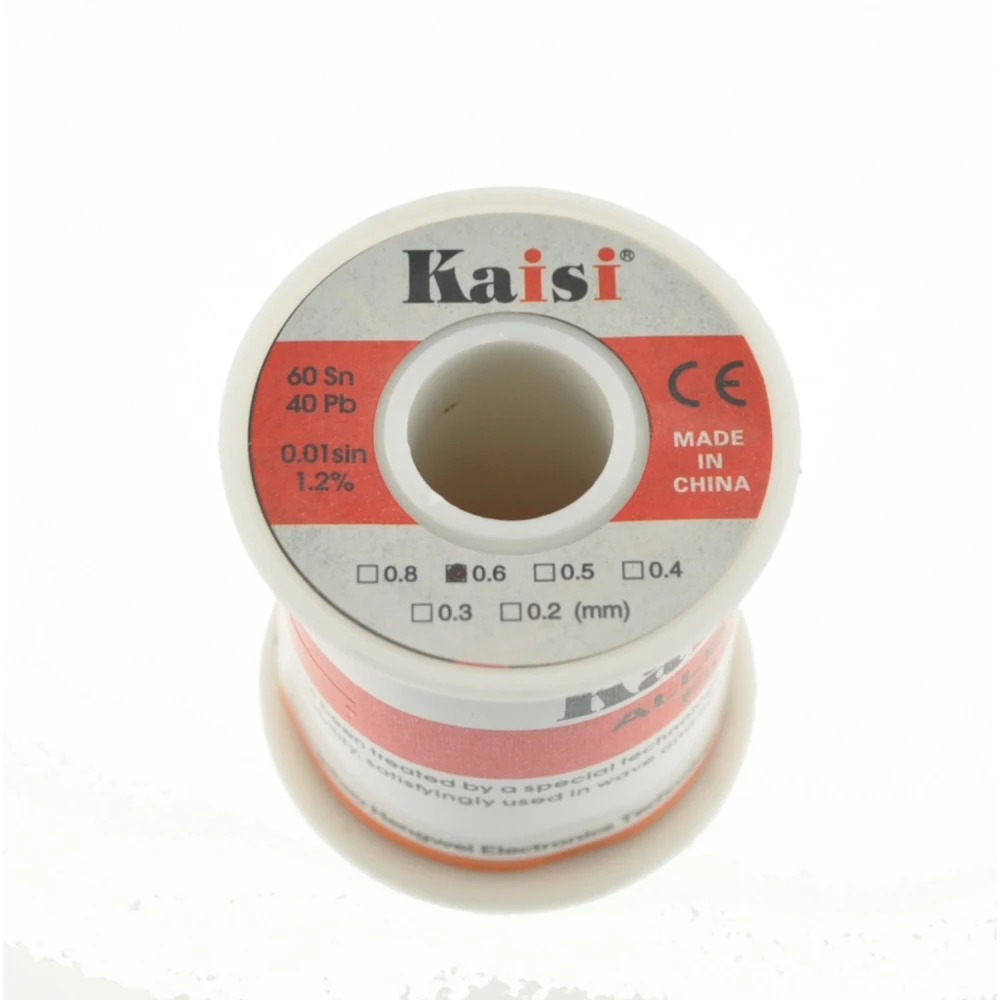 Bobină de cositor 0,6mm 150 gr Kaisi pentru lucrări de lipire electronică