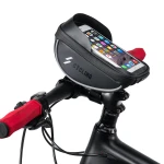 Geantă suport telefon bicicletă cu touchscreen și vizieră solară 0.5L
