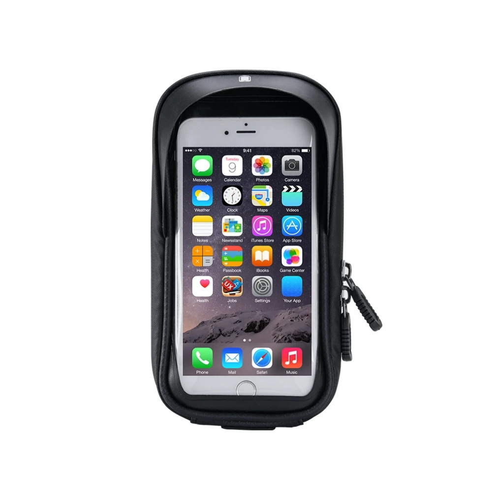 Geantă suport telefon bicicletă cu touchscreen și vizieră solară 0.5L