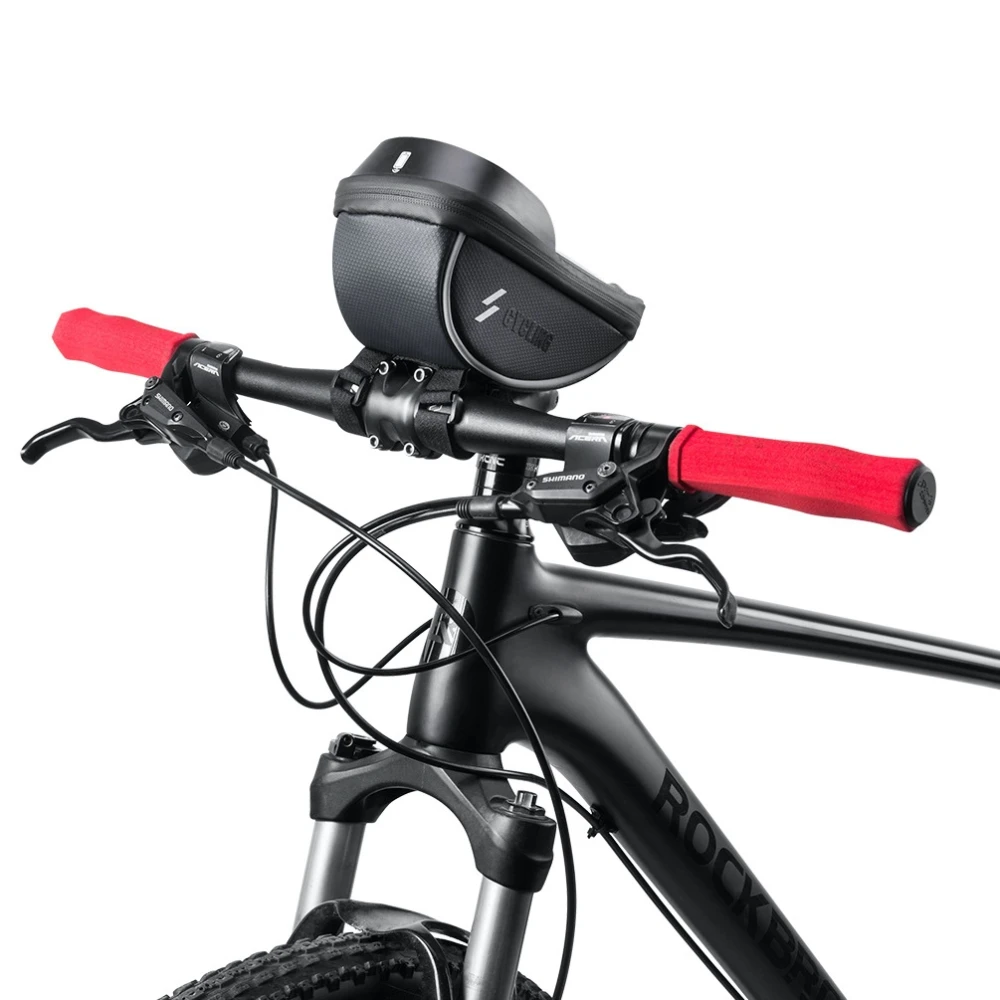 Geantă suport telefon bicicletă cu touchscreen și vizieră solară 0.5L