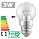 Bec LED E27 3W 6500K 360° lumină albă puternică