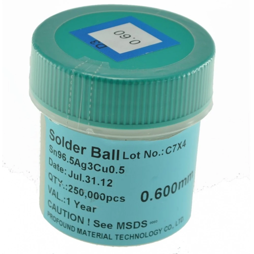 Bile de lipit fără plumb 0,5mm 250.000 buc pentru lipire