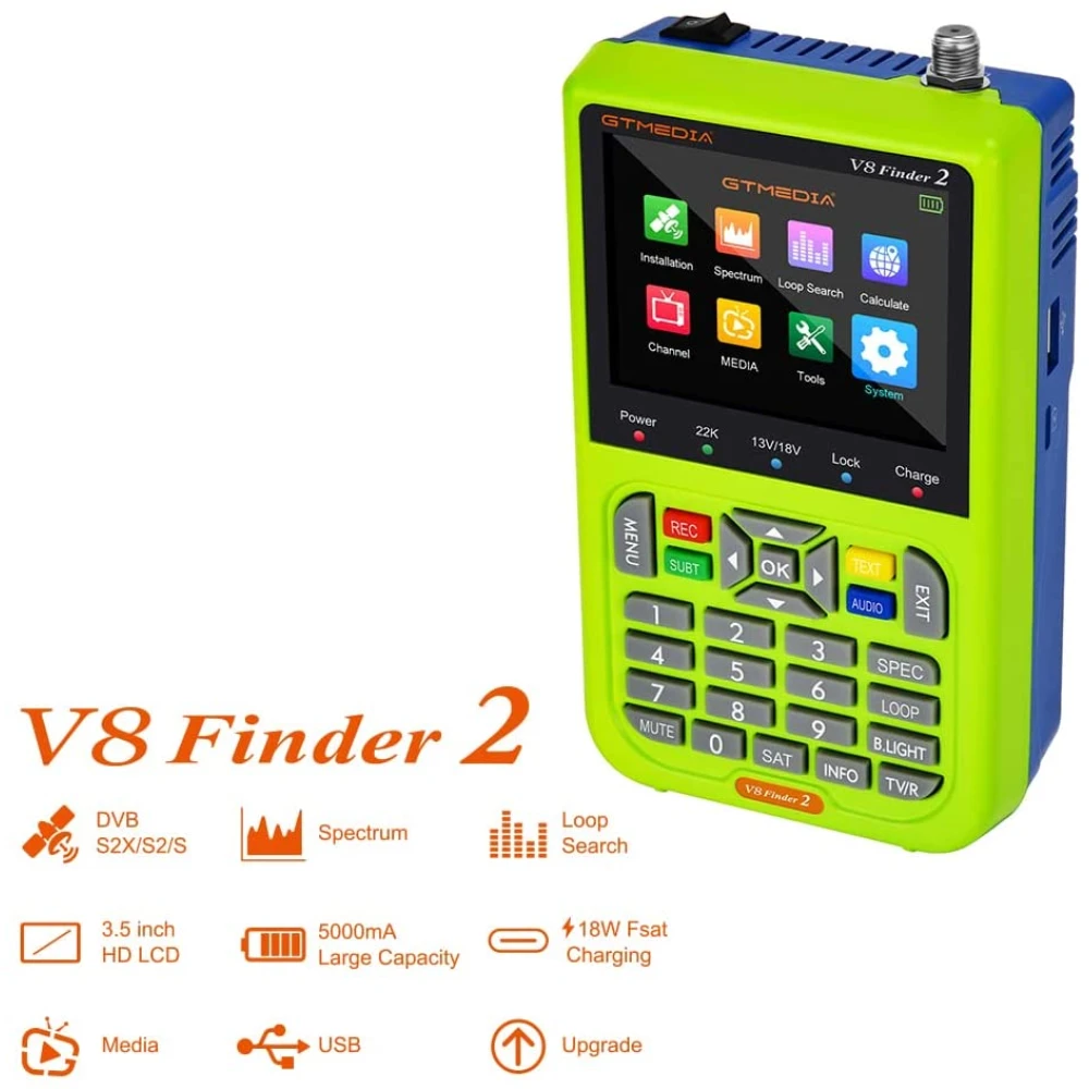 Cautator satelit Freesat V8 Finder HD DVB-S/S2 portabil