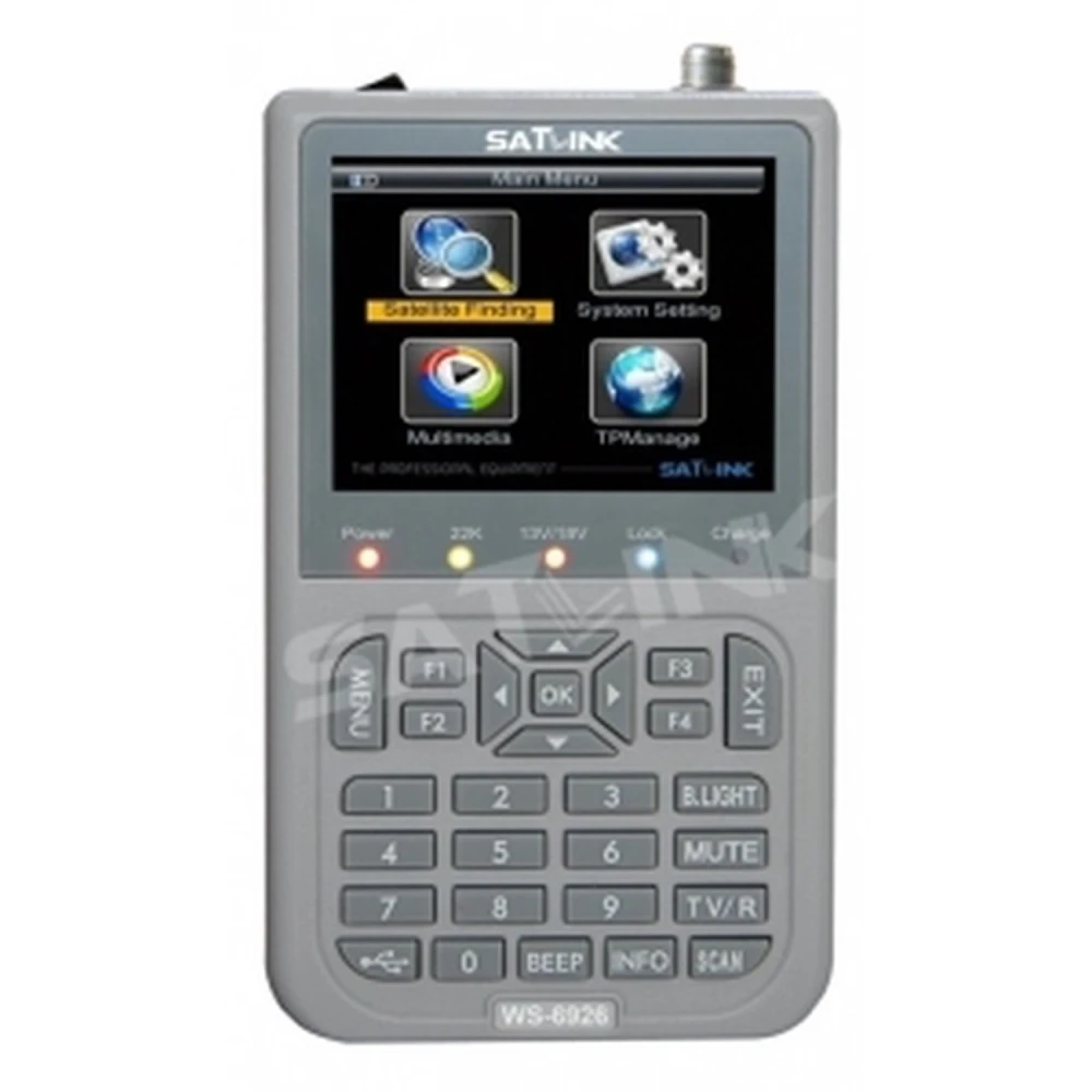 Detector satelit Satlink WS-6926 HD DVB-S și DVB-S2 profesional pentru TV satelit