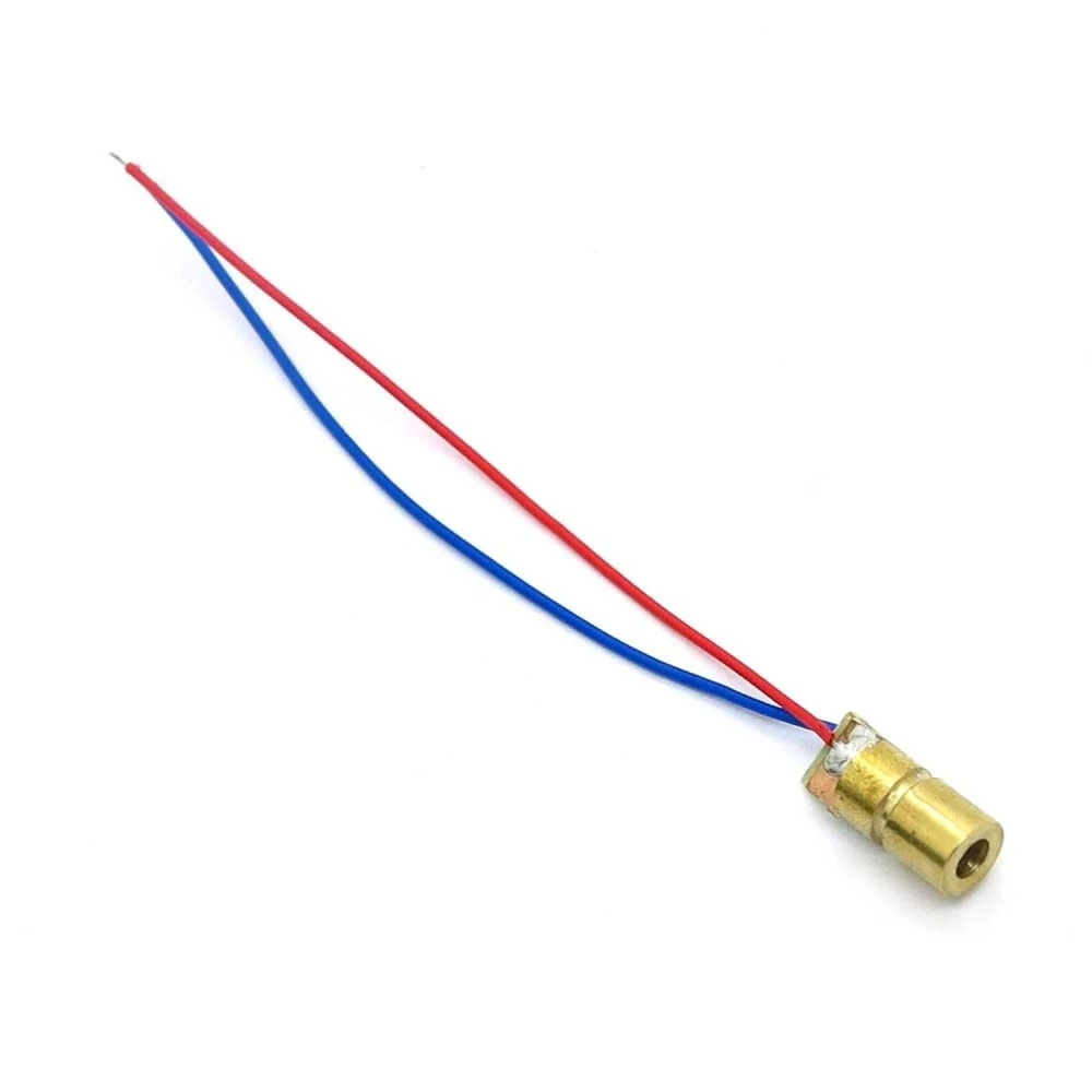 Cap laser rosu 5mw 5v fara lentila si carcasa pentru proiecte electronice