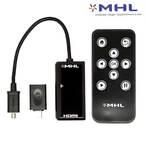 Cablu adaptor MHL la HDMI cu telecomandă pentru Galaxy S2, S3, S4, S5, Note 2 și HTC One