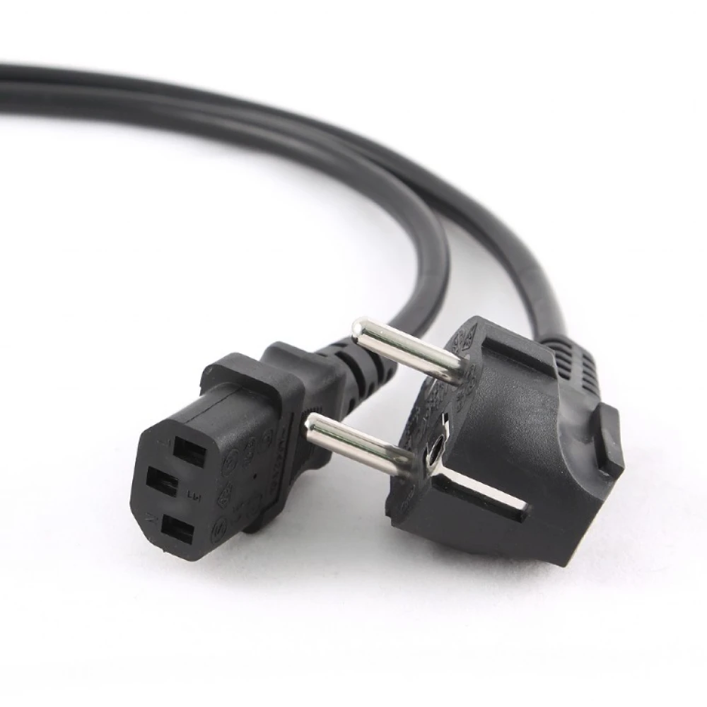 Cablu alimentare PC 5 metri cu conectori Schuko la IEC unghiular pentru birou și acasă
