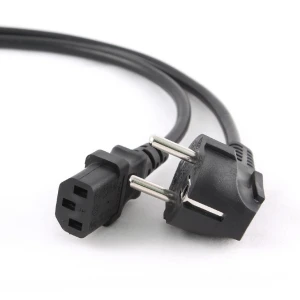Cablu alimentare PC 5 metri cu conectori Schuko la IEC unghiular pentru birou și acasă