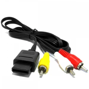 Cablu AV Nintendo 64 compatibil cu N64, SNES, NGC și Gamecube