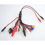 Cablu încărcător multiplu 12 în 1 pentru baterii Lipo RC Amass
