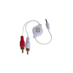 Cablu stereo pentru iPod iPhone 3G MP3 retractabil, compatibil și practic