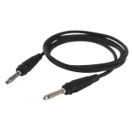 Cablu de test banana tată-tată 4mm 1m negru 14AWG