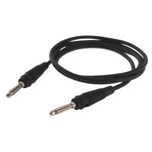 Cablu de test banana tată-tată 4mm 1m negru 14AWG
