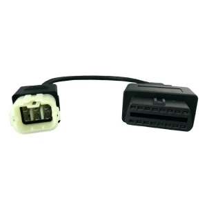 Cablu diagnoză 6 pin la 16 pin moto Kawasaki - adaptor KTM de calitate