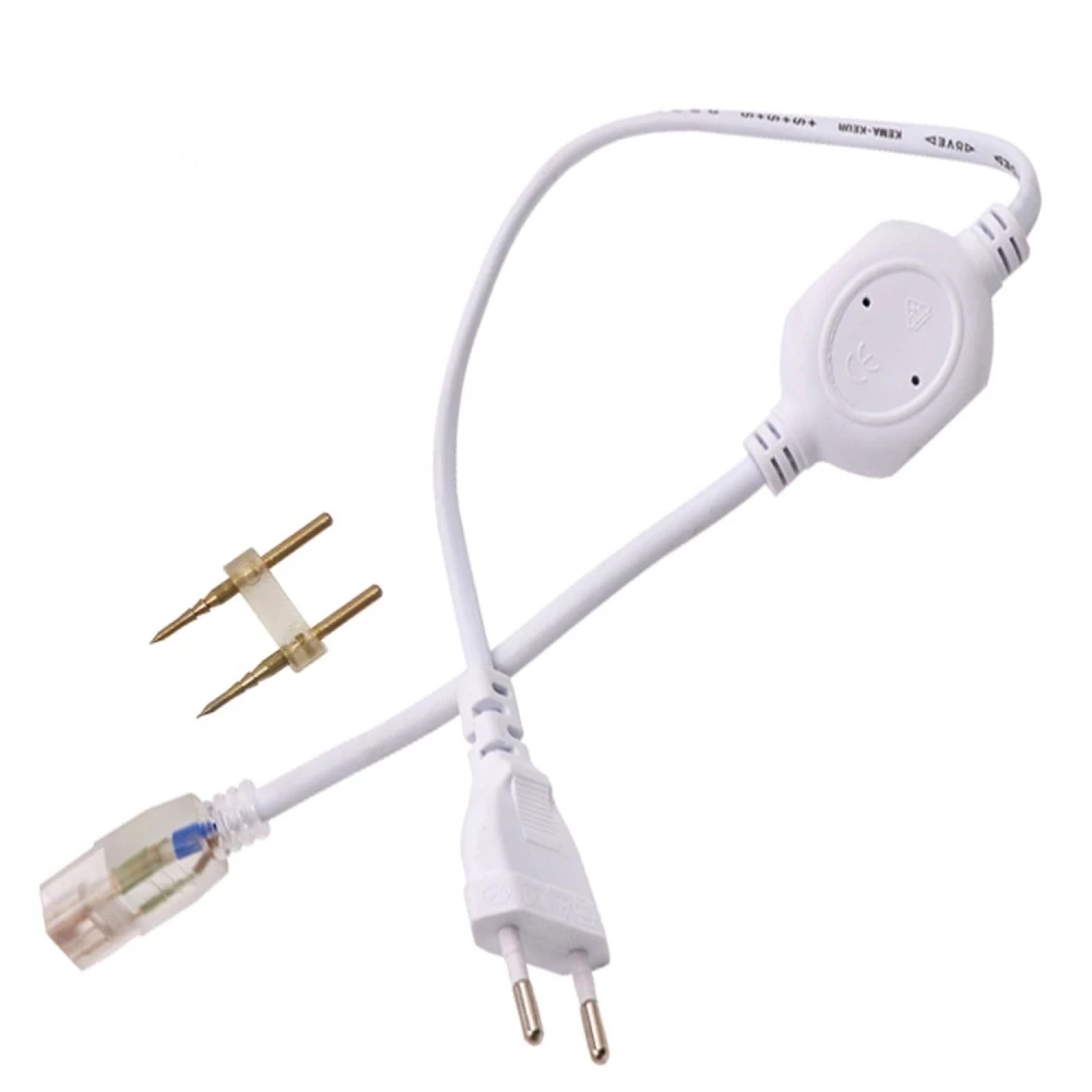 Cablu alimentare priză pentru bandă LED 220V AC cu protecție IP65