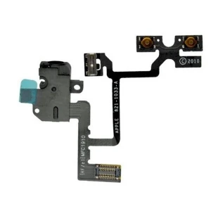 Cablu flex audio iPhone 4 negru - piesă originală pentru reparații