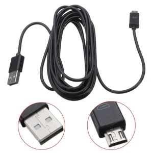 Cablu micro USB 3 metri pentru controller PS4 și Xbox One