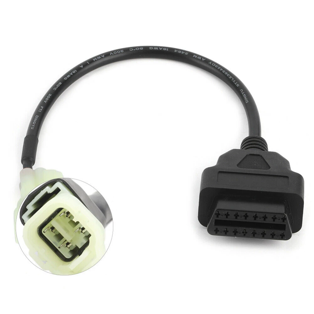 Cablu OBD2 la 4 pini pentru motocicletă Honda - adaptor diagnostic
