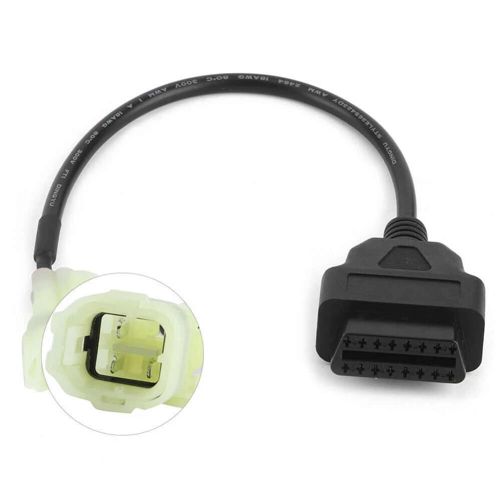 Cablu OBD2 la 4 pini pentru motocicletă Honda - adaptor diagnostic