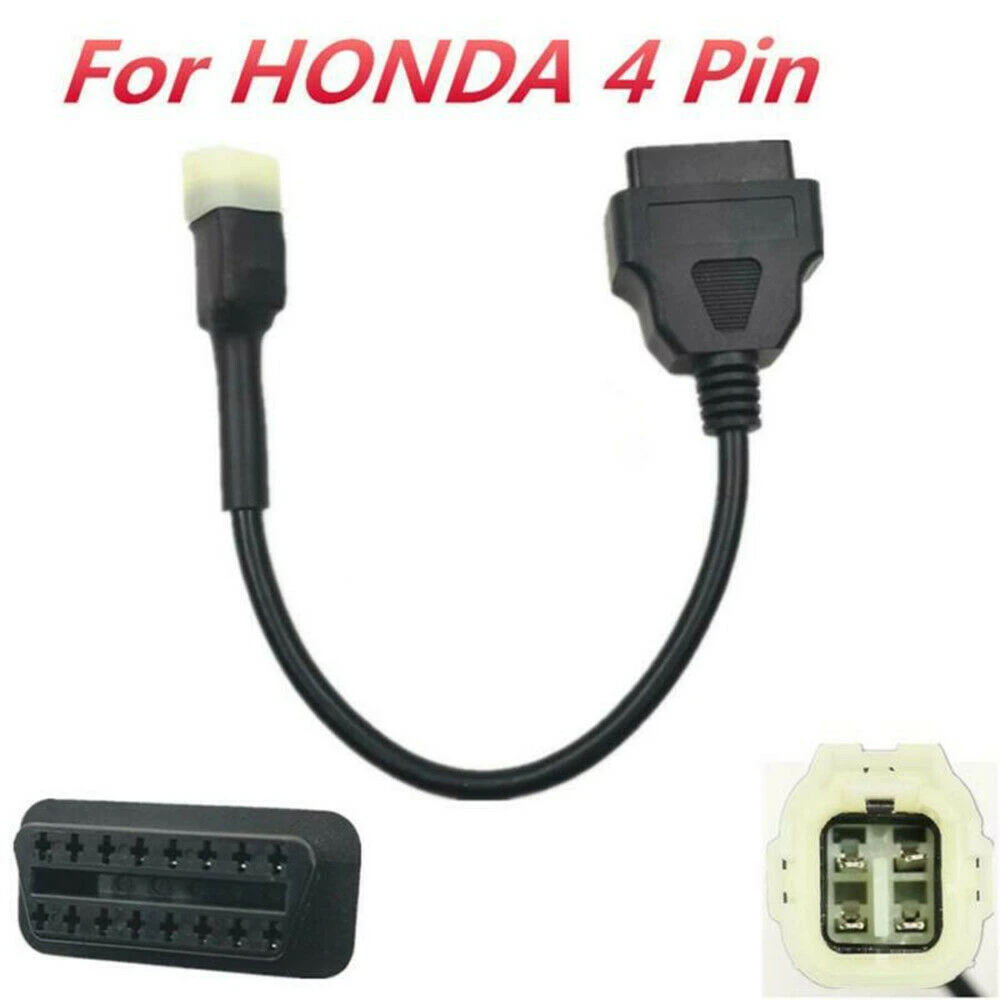 Cablu OBD2 la 4 pini pentru motocicletă Honda - adaptor diagnostic