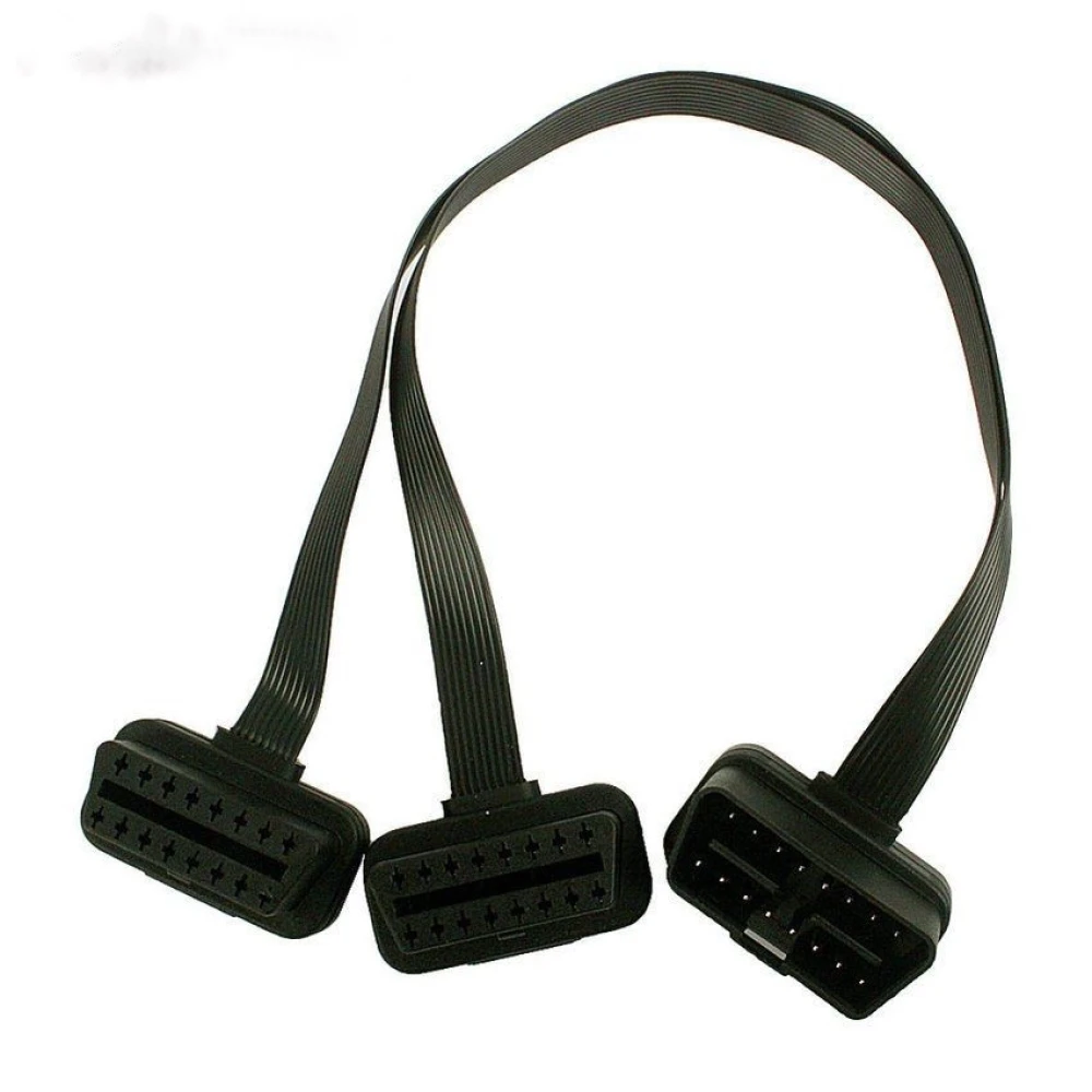 Cable OBD2 Divisor Adaptador De Extensión 16 Pines satkit con conectores 16 pines