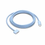 Cablu USB-C la MagSafe 3 140W pentru MacBook Pro și Air - 2 m împletit, Sky Blue