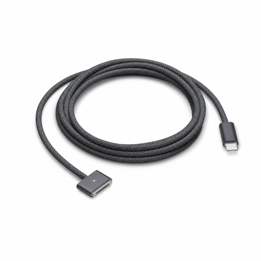 Cablu USB-C la MagSafe 3 140W pentru MacBook Pro și Air - 2 m împletit, Space Grey