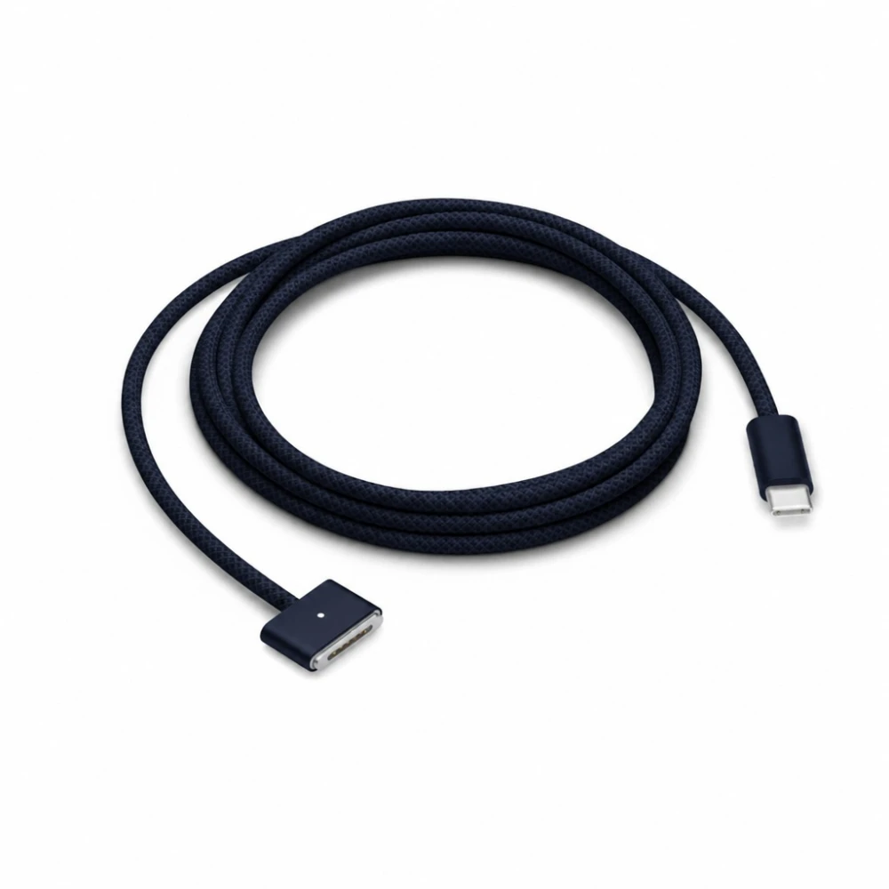 Cablu USB-C la MagSafe 3 140W pentru MacBook Pro și Air - 2 m împletit, Midnight