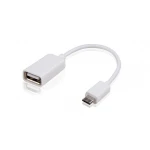 Cablu USB OTG Micro USB tată - USB mamă 10 cm compatibil Android