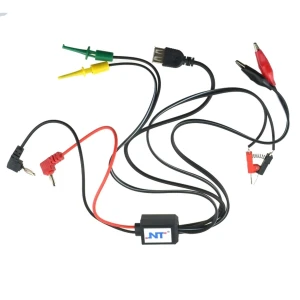 Cabluri sursă de alimentare reglabilă Excel cu USB, cleme crocodil și clipsuri