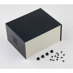 Cutie metalică pentru proiecte 180x145x90mm cu ventilație și accesorii incluse
