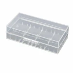 Cutie Suport Portabil Baterii 2× 20700 21700 Plastic Transparent Depozitare