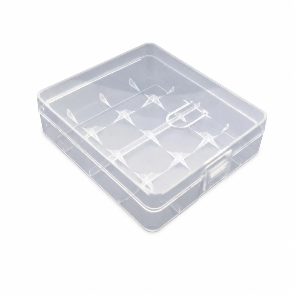 Cutie Suport Portbaterii 4× 18650 Plastic Transparent Depozitare Protecție