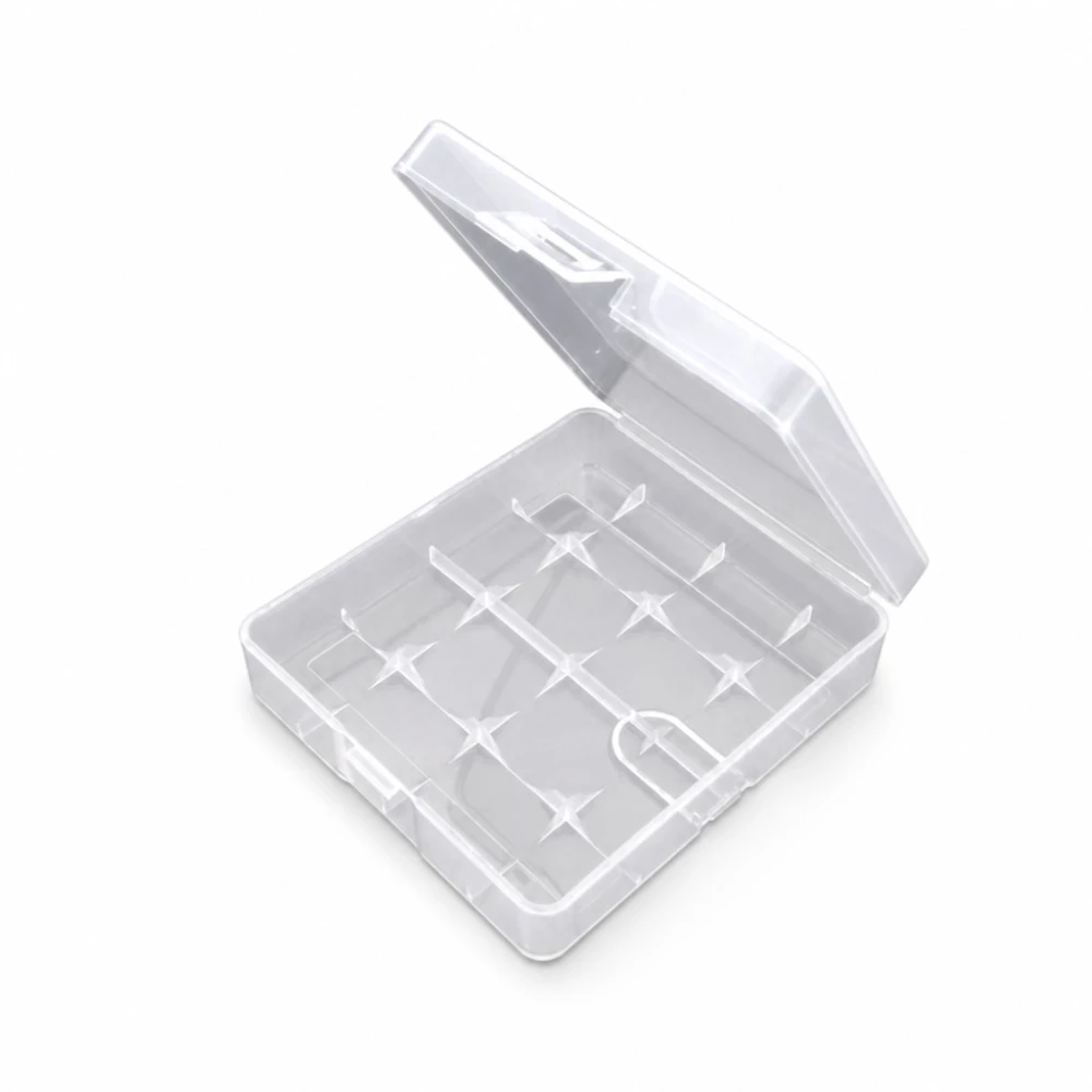 Cutie Suport Portbaterii 4× 18650 Plastic Transparent Depozitare Protecție