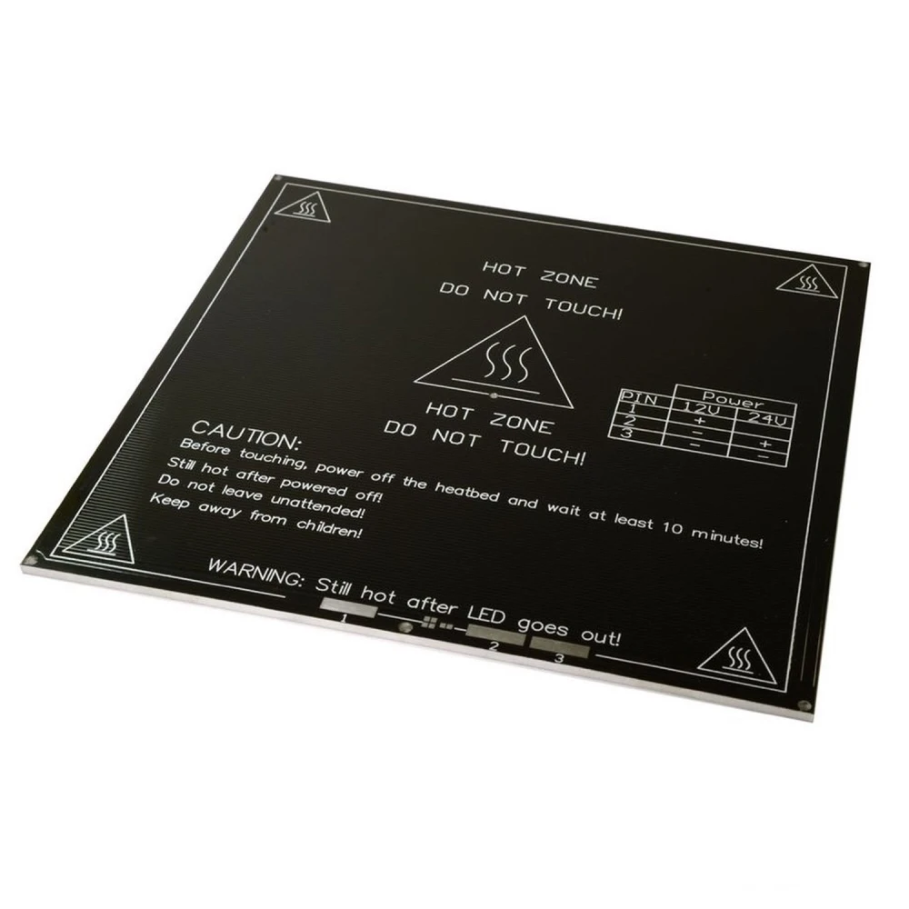 Pat caldant din aluminiu MK3 200x200 pentru imprimanta 3D Prusa - satkit