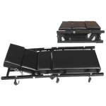 Pat de lucru pliabil pentru atelier auto, capitonat, cu roți TSX TOOL