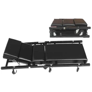 Pat de lucru pliabil pentru atelier auto, capitonat, cu roți TSX TOOL