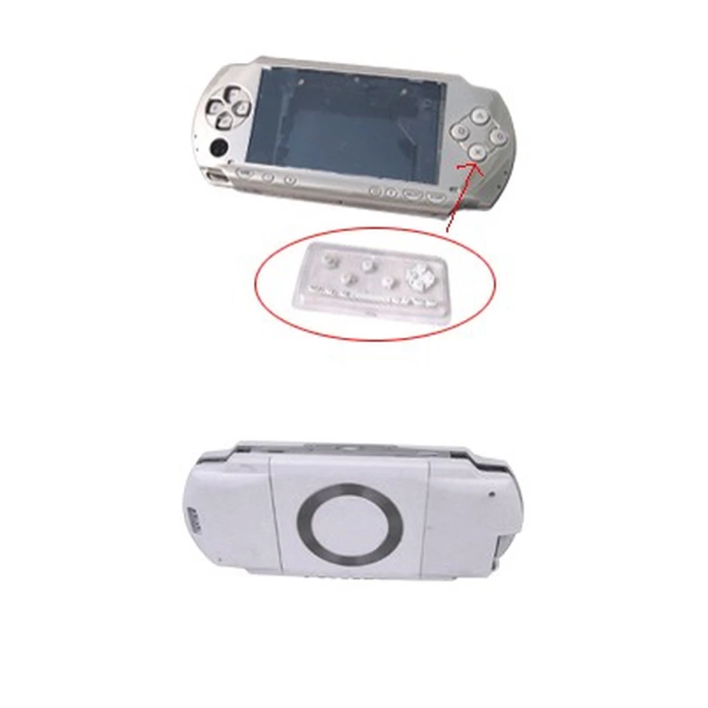 Carcasă completă PSP albă cu butoane pentru reparație și personalizare