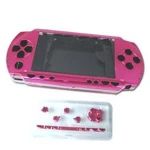Carcasă completă PSP roz cu butoane pentru reparare și personalizare