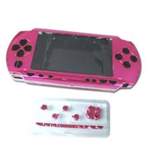 Carcasă completă PSP roz cu butoane pentru reparare și personalizare