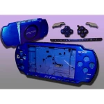 Carcasă completă PSP2000 albastru electric cu butoane pentru reparație și personalizare