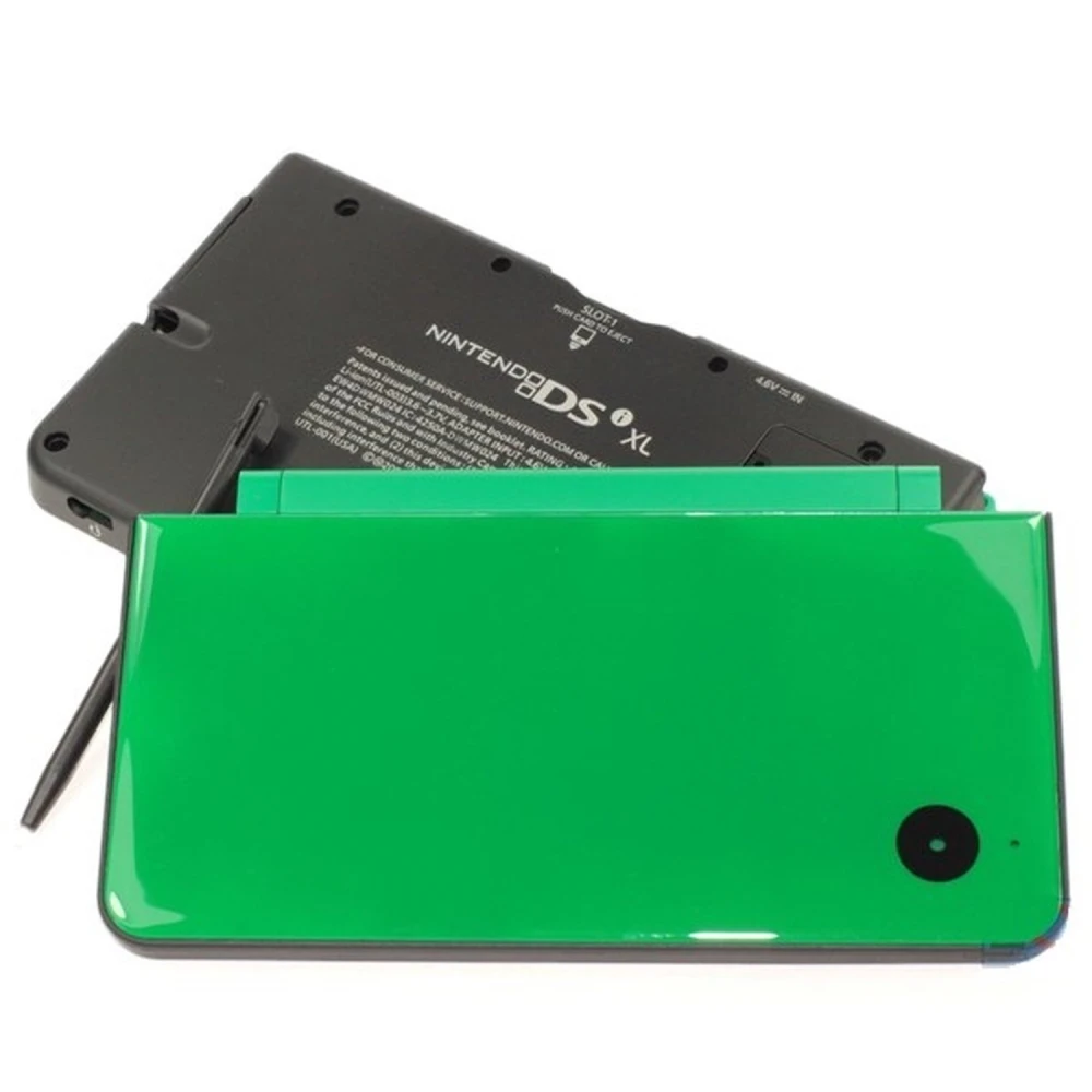 Carcasă verde pentru NDSi XL - set complet pentru Nintendo DSi XL