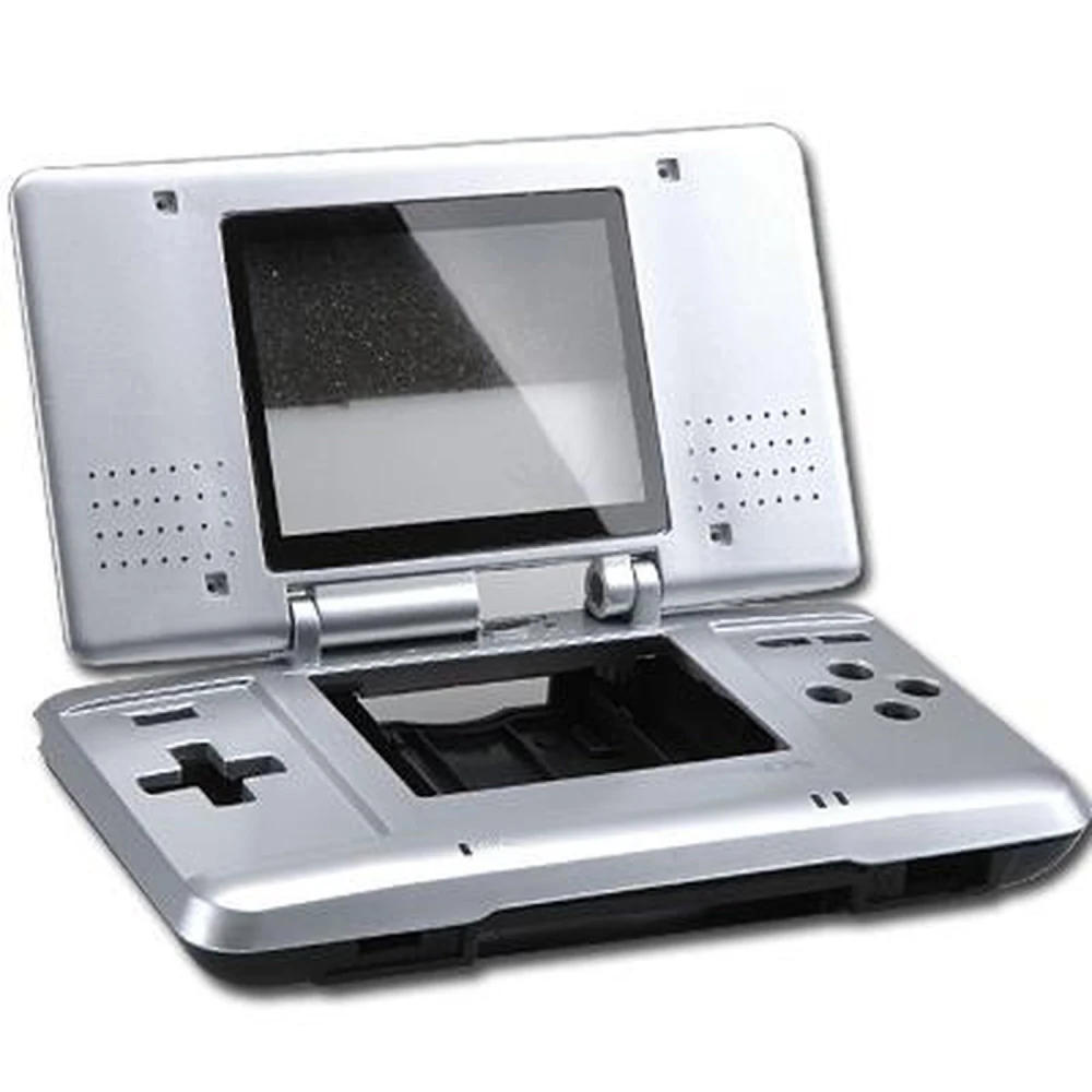 Carcasă de schimb Nintendo DS argintie pentru reparații și întreținere