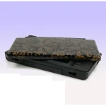 Carcasă de schimb Nintendo DS Lite flori aurii, fundal negru