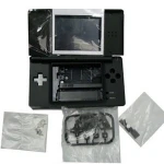 Carcasă de schimb Nintendo DS Lite neagră pentru reparații și tuning