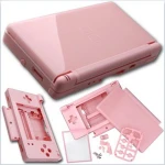 Carcasă de schimb Nintendo DS Lite roz pentru înlocuire completă și personalizare