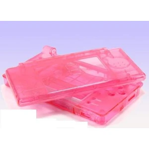 Carcasă de schimb Nintendo DS Lite roz transparent pentru înlocuire completă