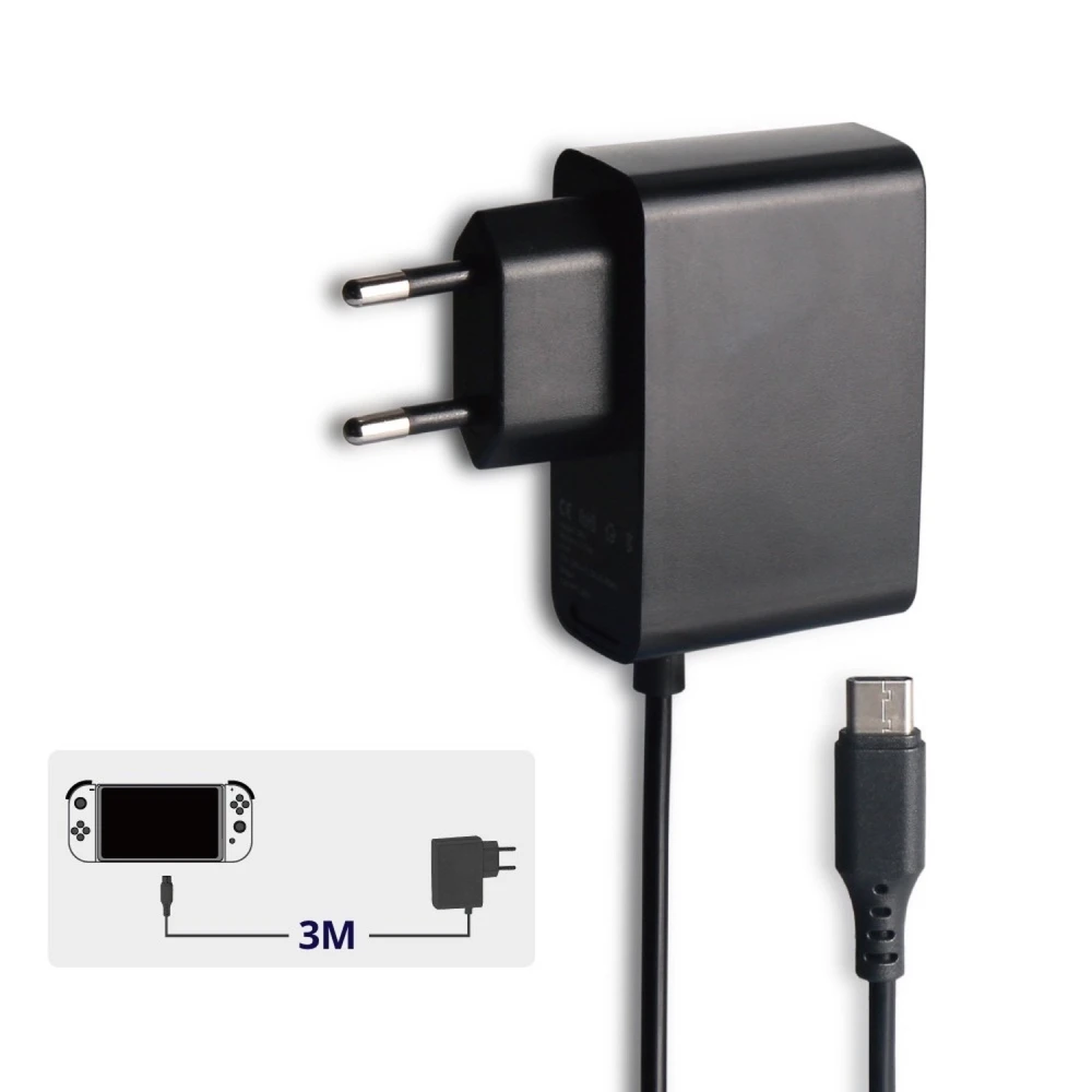 Incarcator Nintendo Switch cablu 3 metri cu adaptor 5V 2.4A