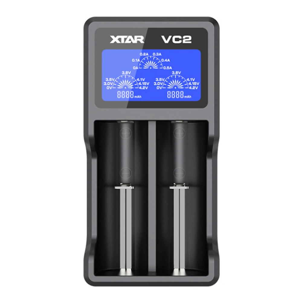 Incarcator universal XTAR VC2 pentru baterii Li-Ion cu LCD