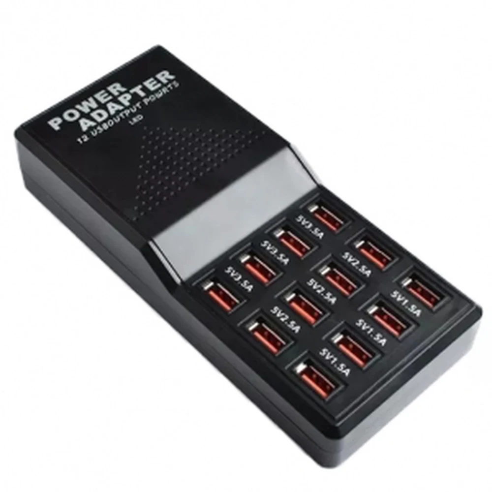 Incarcator USB 12 porturi 5V 30A - statie de incarcare rapida pentru smartphone-uri si tablete